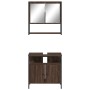 2-teiliges Badezimmermöbel-Set aus eichenbraunem Sperrholz von , Badezimmermöbel - Ref: Foro24-3214659, Preis: 98,23 €, Rabat...