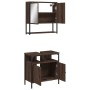2-teiliges Badezimmermöbel-Set aus eichenbraunem Sperrholz von , Badezimmermöbel - Ref: Foro24-3214659, Preis: 98,23 €, Rabat...