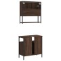 2-teiliges Badezimmermöbel-Set aus eichenbraunem Sperrholz von , Badezimmermöbel - Ref: Foro24-3214659, Preis: 98,23 €, Rabat...
