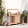 Pflanztisch mit Schrank aus Tannenholz, 110,5 x 45 x 124,5 cm von , Topfständer - Ref: Foro24-156344, Preis: 172,50 €, Rabatt: %