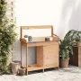 Pflanztisch mit Schrank aus Tannenholz, 110,5 x 45 x 124,5 cm von , Topfständer - Ref: Foro24-156344, Preis: 162,49 €, Rabatt: %