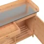 Potting table with fir wood cabinet 110.5x45x124.5 cm by , Pot stands - Ref: Foro24-156344, Price: 161,89 €, Discount: %