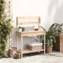 Potting table with sink fir wood 147.5x44x139.5 cm by , Pot stands - Ref: Foro24-156346, Price: 88,60 €, Discount: %