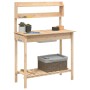 Pflanztisch mit Waschbecken aus Tannenholz 147,5x44x139,5 cm von , Topfständer - Ref: Foro24-156346, Preis: 90,23 €, Rabatt: %