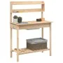 Potting table with sink fir wood 147.5x44x139.5 cm by , Pot stands - Ref: Foro24-156346, Price: 88,60 €, Discount: %
