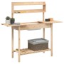 Pflanztisch mit Waschbecken aus Tannenholz 147,5x44x139,5 cm von , Topfständer - Ref: Foro24-156346, Preis: 90,23 €, Rabatt: %