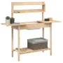 Potting table with sink fir wood 147.5x44x139.5 cm by , Pot stands - Ref: Foro24-156346, Price: 88,60 €, Discount: %