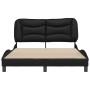 Estructura de cama con cabecero cuero sintético negro 140x190cm de , Camas y somieres - Ref: Foro24-3207995, Precio: 226,06 €...
