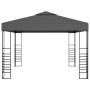 Carpa cenador de jardín gris antracita 3x3 m de vidaXL, Carpas y cenadores - Ref: Foro24-48034, Precio: 248,76 €, Descuento: %