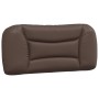 Estructura de cama con cabecero cuero sintético marrón 90x200cm de , Camas y somieres - Ref: Foro24-3207976, Precio: 162,65 €...