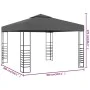 Anthrazitgraues Gartenpavillonzelt 3x3 m von vidaXL, Zelte und Pavillons - Ref: Foro24-48034, Preis: 257,65 €, Rabatt: %