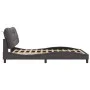 Bed frame with headboard gray synthetic leather 140x200cm by , Beds and slatted bases - Ref: Foro24-3208005, Price: 209,34 €,...