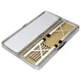 Mesa de camping plegable con 2 bancos aluminio blanco de vidaXL, Mobiliario de camping - Ref: Foro24-48181, Precio: 100,37 €,...