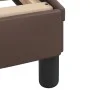 Brown synthetic leather headboard bed frame 180x200 cm by , Beds and slatted bases - Ref: Foro24-3208018, Price: 263,16 €, Di...