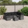 8-piece garden sofa set and black synthetic rattan cushions by , Garden sets - Ref: Foro24-3263221, Price: 506,93 €, Discount: %