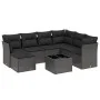 8-piece garden sofa set and black synthetic rattan cushions by , Garden sets - Ref: Foro24-3263221, Price: 506,93 €, Discount: %