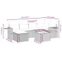 Set de comedor de jardín 7 pzas y cojines ratán sintético negro de , Conjuntos de jardín - Ref: Foro24-3263801, Precio: 463,8...