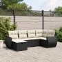 6-piece garden sofa set and black synthetic rattan cushions by , Garden sets - Ref: Foro24-3264102, Price: 391,39 €, Discount: %