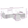 6-teiliges Gartenmöbel-Set und graue synthetische Rattankissen von , Gartensets - Ref: Foro24-3265057, Preis: 358,35 €, Rabat...