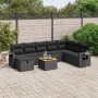 8-piece garden sofa set and black synthetic rattan cushions by , Garden sets - Ref: Foro24-3264982, Price: 547,21 €, Discount: %