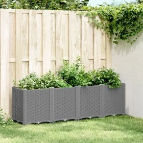 Light gray PP planter 160x40x53 cm by , Pots and planters - Ref: Foro24-367857, Price: 137,35 €, Discount: %