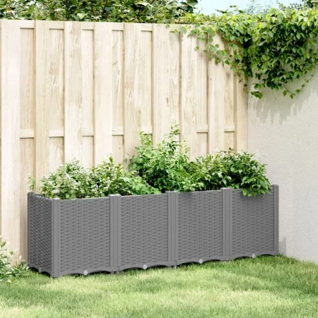 Light gray PP planter 160x40x53 cm by , Pots and planters - Ref: Foro24-367857, Price: 137,35 €, Discount: %