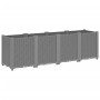 Hellgrauer Pflanzkasten aus PP, 160 x 40 x 53 cm von , Töpfe und Pflanzgefäße - Ref: Foro24-367857, Preis: 133,27 €, Rabatt: %
