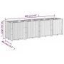 Hellgrauer Pflanzkasten aus PP, 160 x 40 x 53 cm von , Töpfe und Pflanzgefäße - Ref: Foro24-367857, Preis: 137,35 €, Rabatt: %