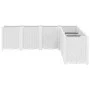 White PP planter 160x160x53 cm by , Pots and planters - Ref: Foro24-367869, Price: 210,59 €, Discount: %