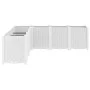 White PP planter 160x160x53 cm by , Pots and planters - Ref: Foro24-367869, Price: 210,59 €, Discount: %