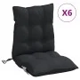 Low back chair cushions 6 pcs Oxford fabric black by , Cushions for chairs and sofas - Ref: Foro24-377694, Price: 104,54 €, D...