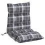 Cojines para silla respaldo bajo 2 uds tela Oxford cuadros gris de , Cojines para sillas y sofás - Ref: Foro24-377713, Precio...