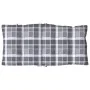 Low back chair cushions 2 pcs gray plaid Oxford fabric by , Cushions for chairs and sofas - Ref: Foro24-377713, Price: 55,88 ...