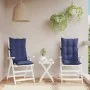 Kissen für Hochlehner, 2 Stück, marineblauer Oxford-Stoff von , Kissen für Stühle und Sofas - Ref: Foro24-377668, Preis: 52,2...