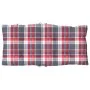 Low back chair cushions 4 pcs Oxford fabric red plaid by , Cushions for chairs and sofas - Ref: Foro24-377711, Price: 96,16 €...