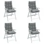Low Back Chair Cushions 4 Pcs Gray Oxford Fabric by , Cushions for chairs and sofas - Ref: Foro24-377675, Price: 74,79 €, Dis...