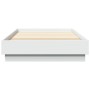 Bed frame with white LED lights 100x200 cm by , Beds and slatted bases - Ref: Foro24-839504, Price: 108,09 €, Discount: %