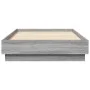 Bed frame with LED lights Sonoma gray 90x190 cm by , Beds and slatted bases - Ref: Foro24-839544, Price: 102,68 €, Discount: %