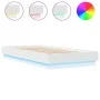 Bed frame with white LED lights 75x190 cm by , Beds and slatted bases - Ref: Foro24-839546, Price: 100,95 €, Discount: %
