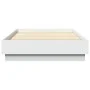 Bed frame with white LED lights 75x190 cm by , Beds and slatted bases - Ref: Foro24-839546, Price: 100,95 €, Discount: %