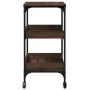 Küchenwagen aus eichenbraunem Holzwerkstoff, 60 x 41 x 80,5 cm von , Küchen- und Speisewagen - Ref: Foro24-842405, Preis: 66,...