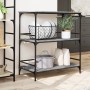 Sonoma gray engineered wood kitchen cart 100.5x50x105 cm by , Kitchen and dining carts - Ref: Foro24-842334, Price: 83,95 €, ...