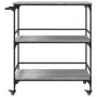Sonoma grauer Küchenwagen aus Holzwerkstoff, 100,5 x 50 x 105 cm von , Küchen- und Speisewagen - Ref: Foro24-842334, Preis: 8...