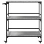 Sonoma grauer Küchenwagen aus Holzwerkstoff, 100,5 x 50 x 105 cm von , Küchen- und Speisewagen - Ref: Foro24-842334, Preis: 8...