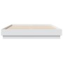 Bed frame with white LED lights 160x200 cm by , Beds and slatted bases - Ref: Foro24-3209779, Price: 154,47 €, Discount: %
