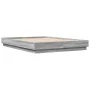Bed frame with LED lights Sonoma gray 150x200 cm by , Beds and slatted bases - Ref: Foro24-3209791, Price: 182,60 €, Discount: %