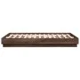 Bed frame with LED lights brown oak 135x190 cm by , Beds and slatted bases - Ref: Foro24-3209820, Price: 140,72 €, Discount: %