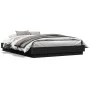 Bed frame with LED lights black 150x200 cm by , Beds and slatted bases - Ref: Foro24-3209787, Price: 182,81 €, Discount: %