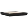 Estructura de cama madera de ingeniería negra 200x200 cm de , Camas y somieres - Ref: Foro24-3209829, Precio: 146,31 €, Descu...