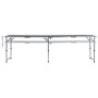 Faltbarer Campingtisch aus grauem Aluminium 240x60 cm von vidaXL, Campingmöbel - Ref: Foro24-48177, Preis: 128,72 €, Rabatt: %